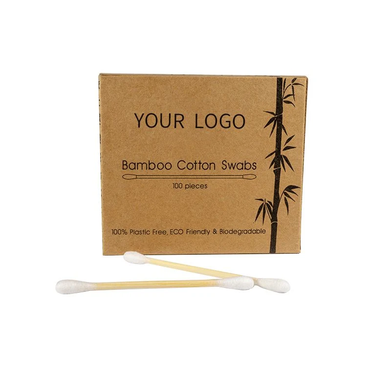 Eco-Friendly 100 Bamboo Cotton Buds 100% Natural Biodegradable Wooden Ear Swabs