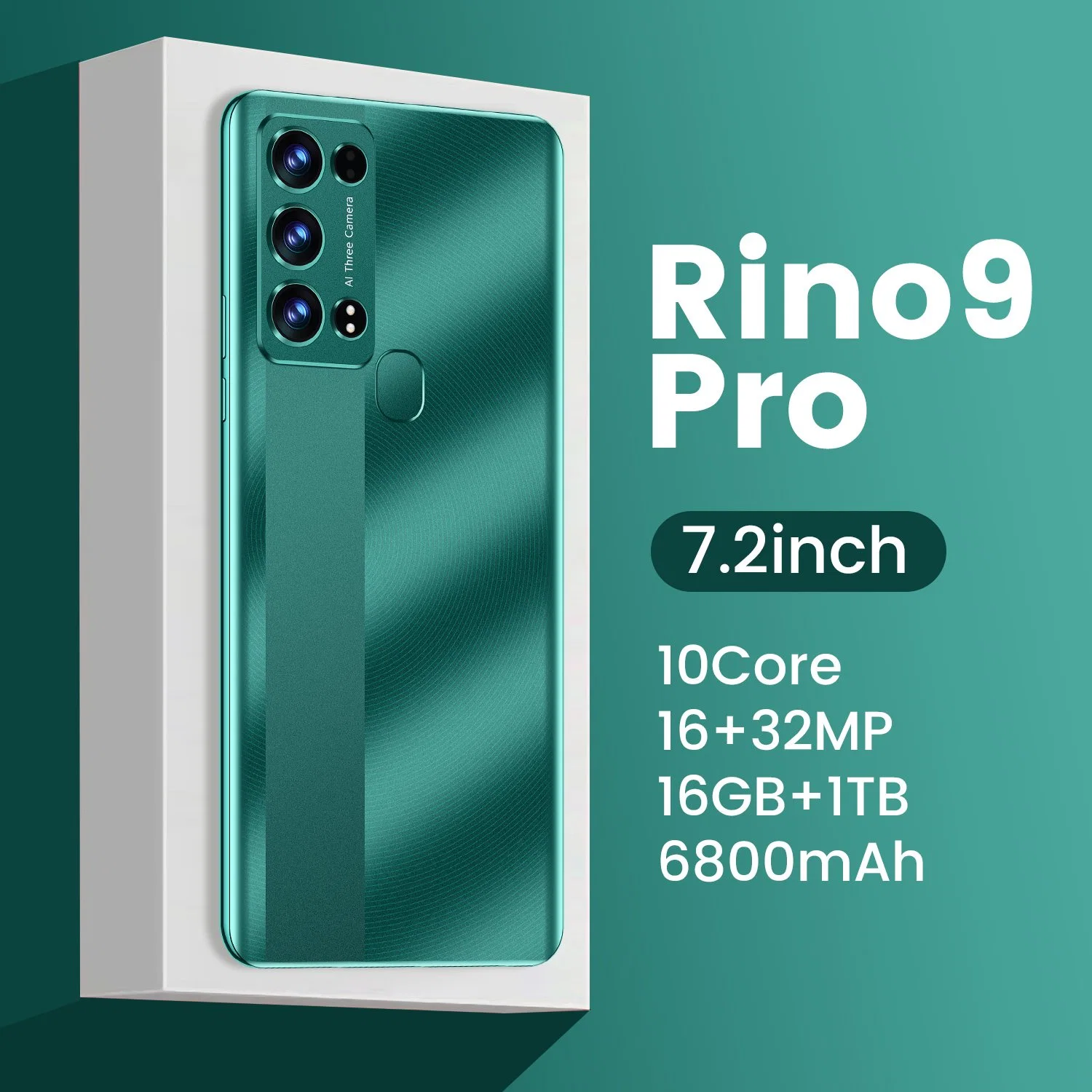 الجملة الأصلي العلامة التجارية الذكية الجديدة الهاتف المحمول طراز Rino9 PRO 5 g الهاتف الذكي 3GB+64GB 1TB 7.2 بوصة، هاتف ذكي بنظام Android، مصنعي المعدات الأصلية للمعدات الأصلية/ODM جاهزين في المخزون