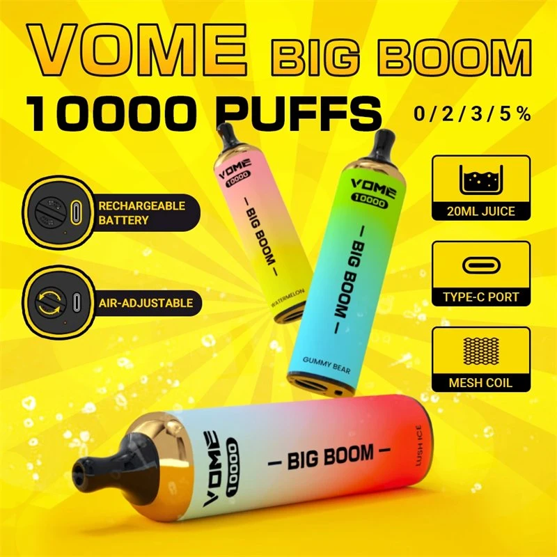 Cigarrillo Electronico Desechable Vome Big Boom 10000 Puff Wape Wholesale/Supplier Disposable/Chargeable Vape