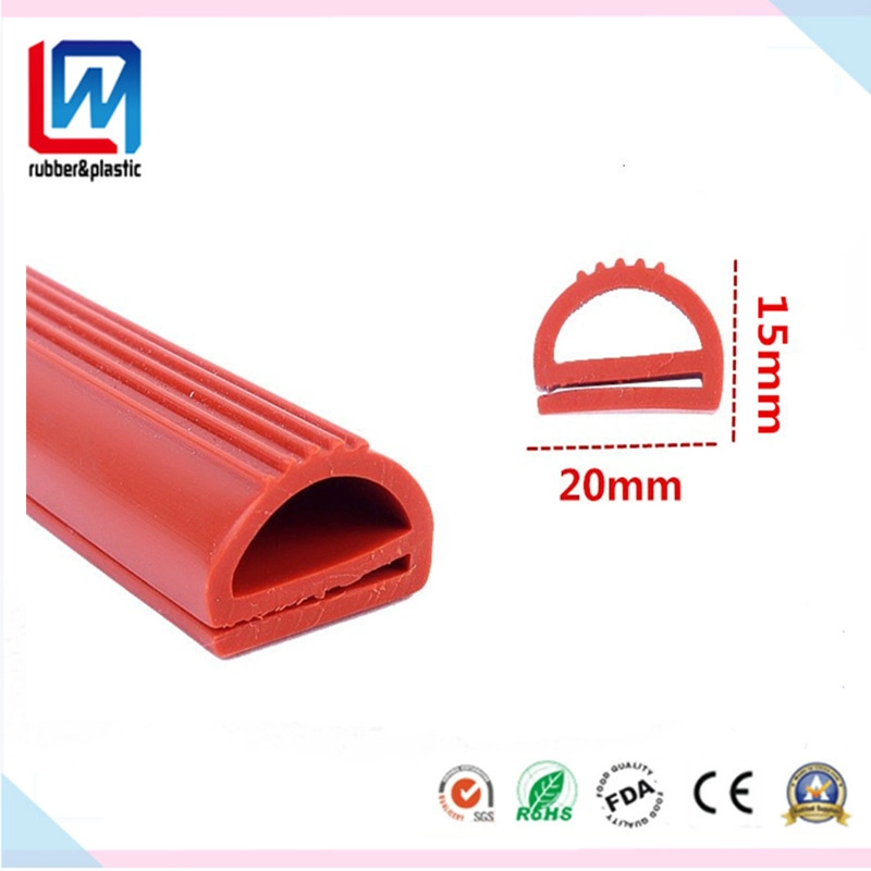 E-Shape Solid Silicone Rubber Weatherstrip Sealing for equipment Machinery