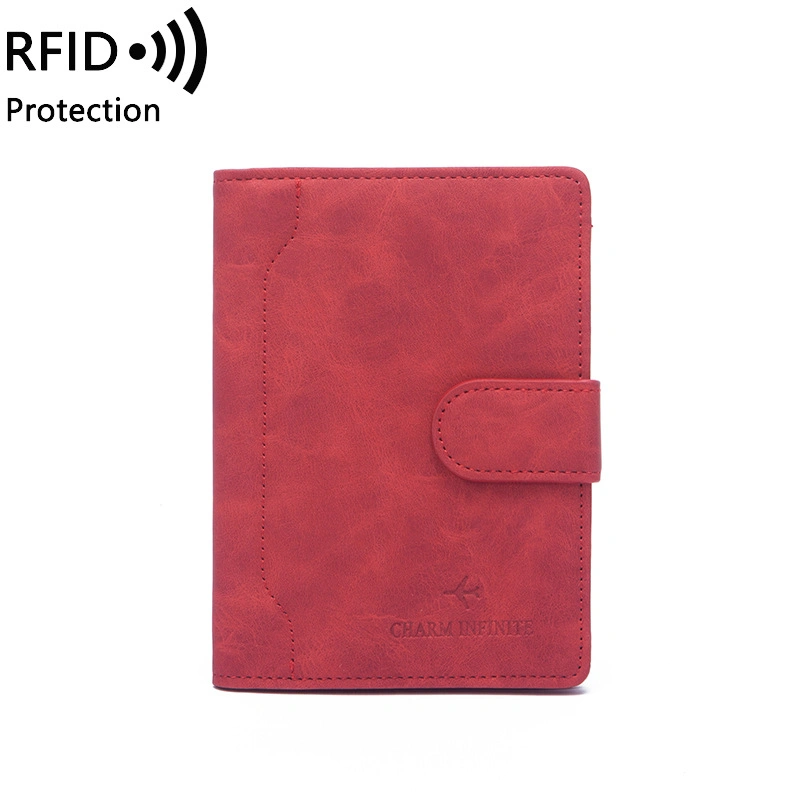 Passport Bag New Short Style Korean Version Multifunctional Anti-Degaussing RFID Document Holder Passport Book