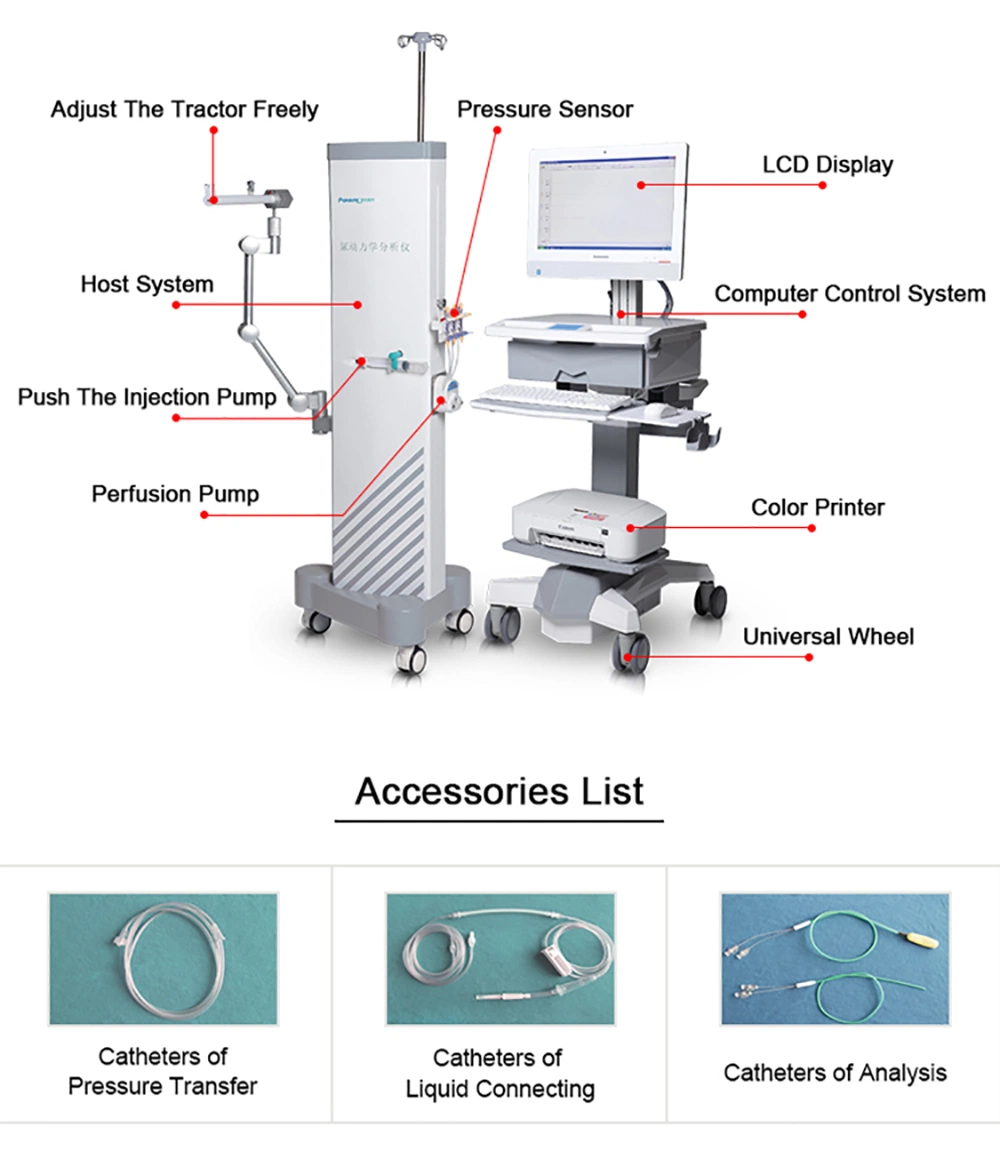 China diseño potente de larga distancia para múltiples envíos Urodinámicas Sistema analizador de equipo médico