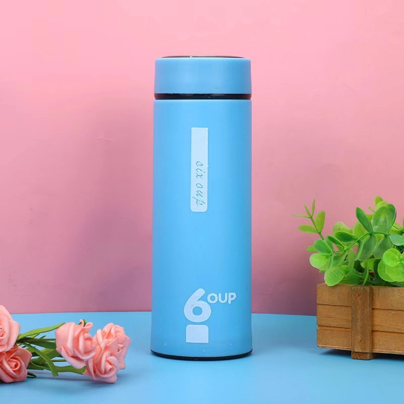 450ml Custom Eco-Friendly Chá clara reutilizáveis filtro de parede dupla de garrafas de vidro borossilicato de alta garrafa de água