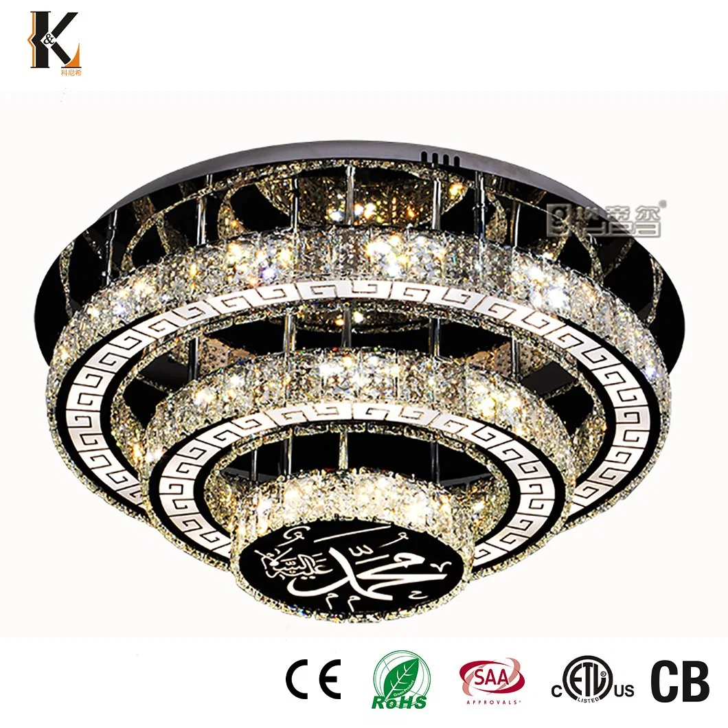 Crystal LED Ceiling Lighting China Wholesale/Supplier Luxury Style Interior Decoration Cafe Home Villa Modern Crystal Ceiling Pendant Light