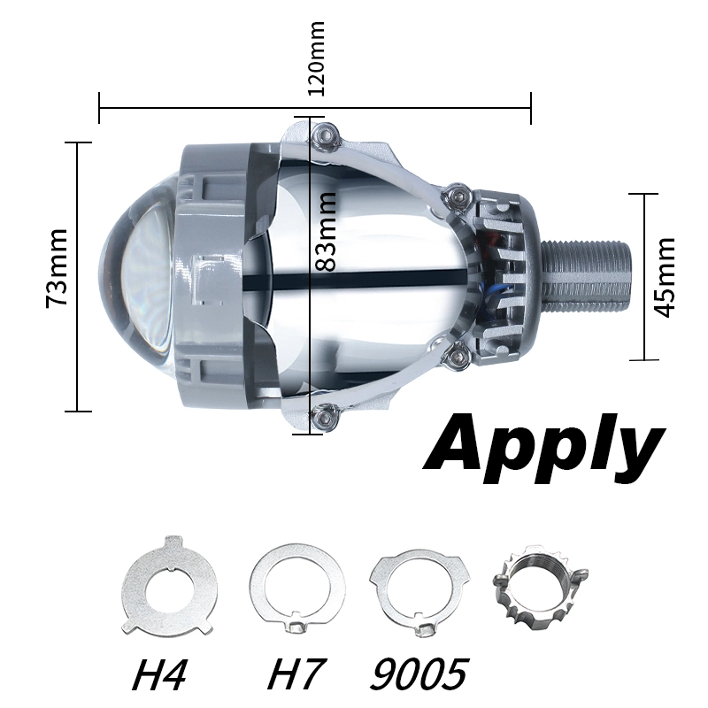 P10 16000LM 2.5 дюйма Bi-светодиодный проектор объектив для автомобильных фар