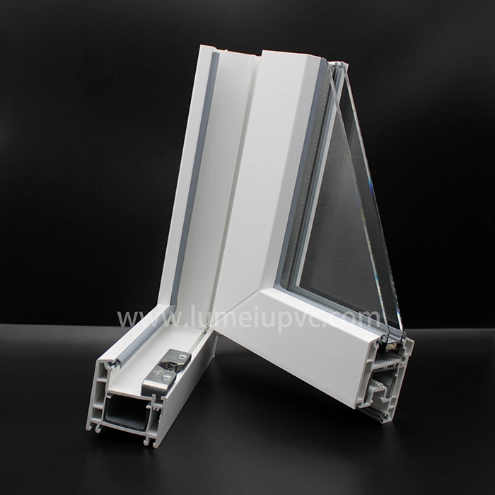 PVC Flat Open Window and Door of UPVC Profiles