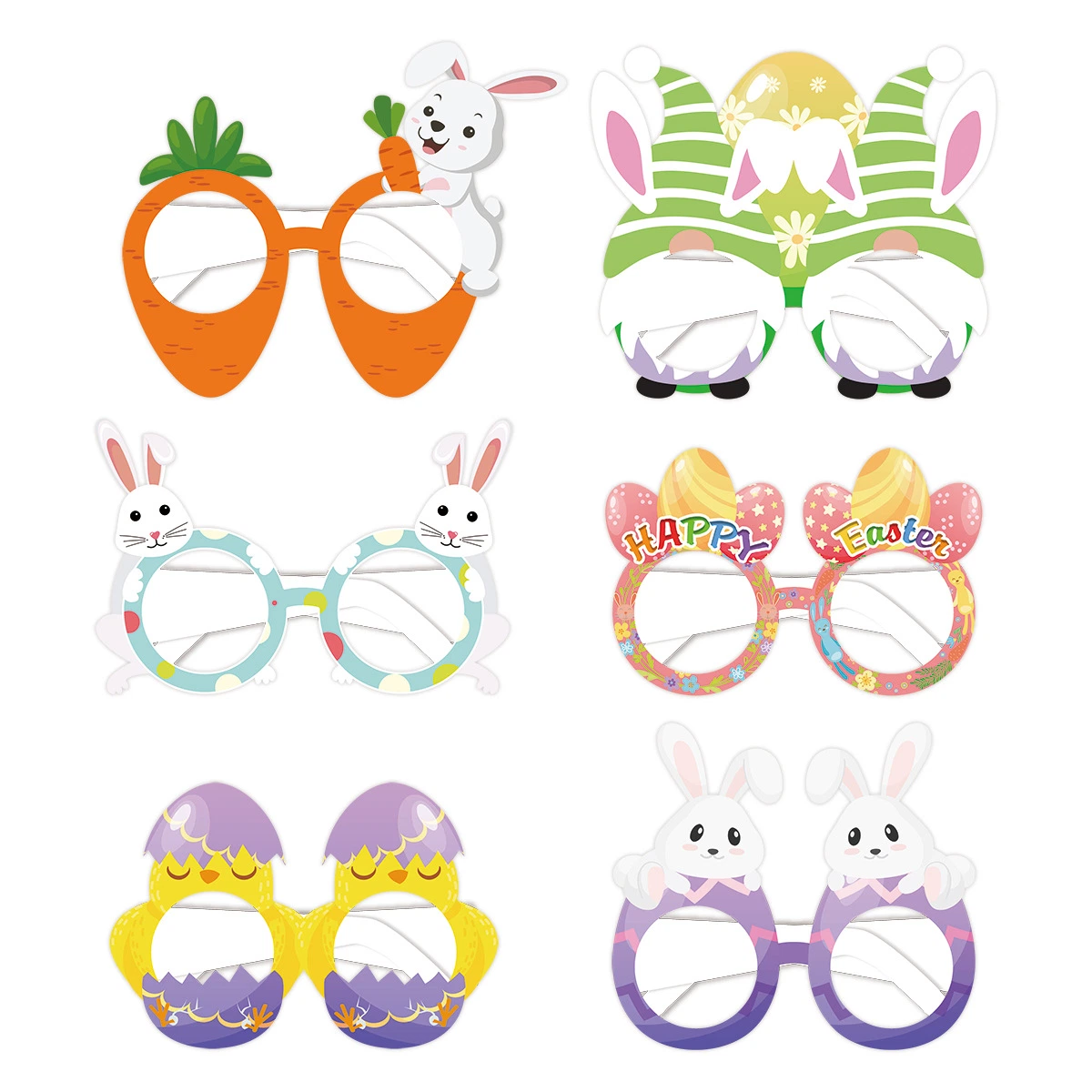 Bunny Glasses Easter Decoration Eggs Glasses Frame Party Favors Kids Gift Easter Party