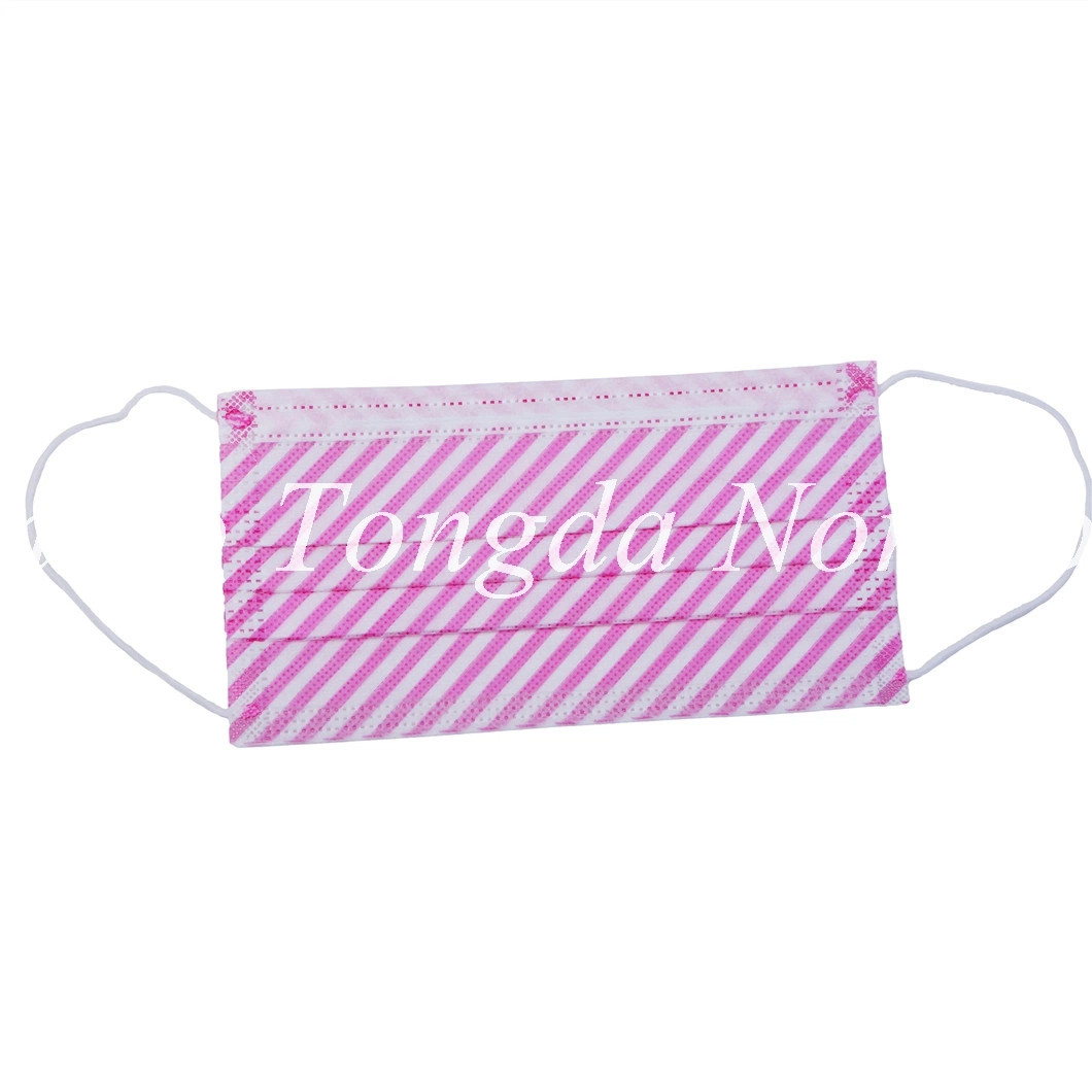 One Disposable 3 Layers Pink Medical Mask New Products 2022