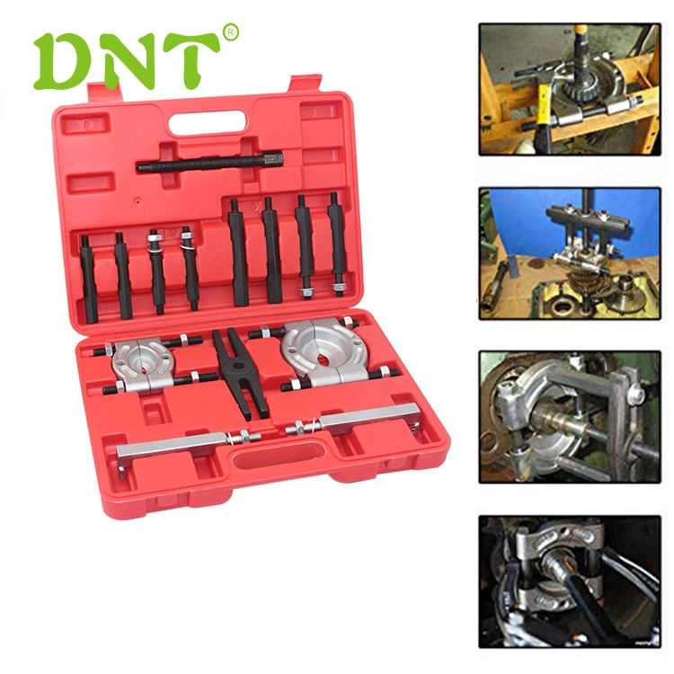 14 PEÇAS Kit de extrator de rolamento, conjunto de extrator de separador de rolamentos portátil kit de ferramentas de remoção de rolamentos de metal divisor