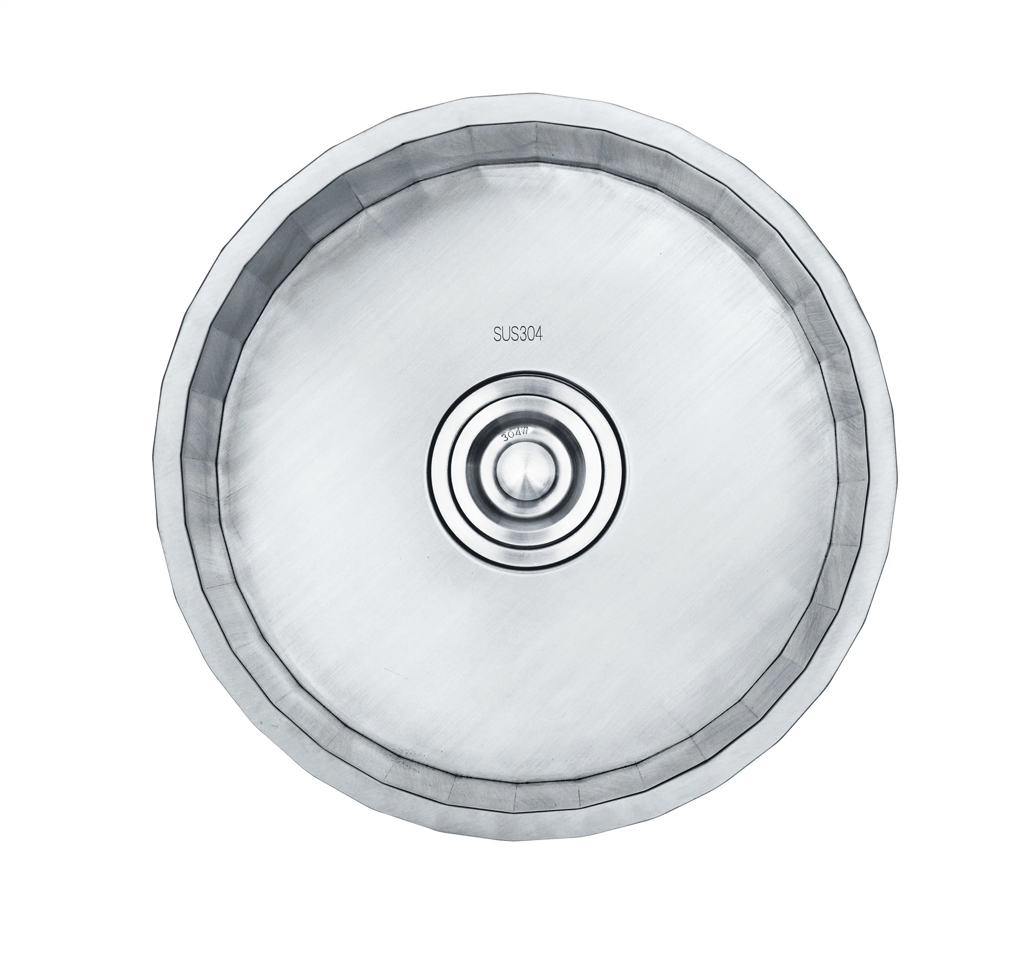 Single Bowl Undermount Stainless Steel Round Bowl Handmade Kitchen Sink