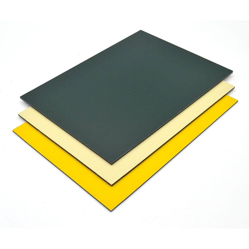 Solid Green ACP /Green Color Matt Surface Aluminium Composite Materials 3mm 4mm