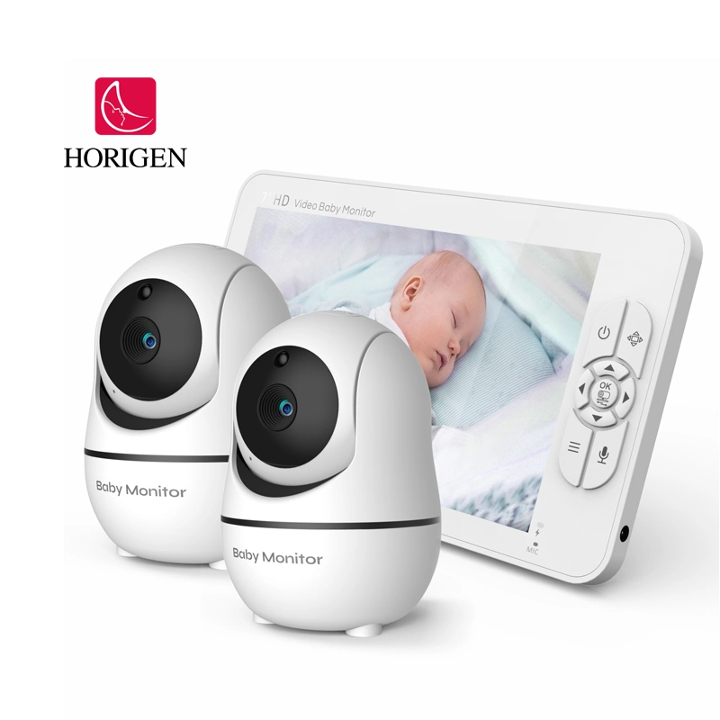 7 Inch HD Night Vision Screen Video Baby Monitor with 2 HD Cams