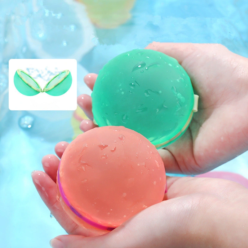 New Arrival Magnet Silicone Easy Quick Fill Self Sealing Magnetic Reusable Water Balloons Reusable Ball Bomb for Water Fighting Game