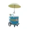 Beliebte Straße Vending Food Trailer Warenkorb Mobile Vending Cart Icecream Flower Bike