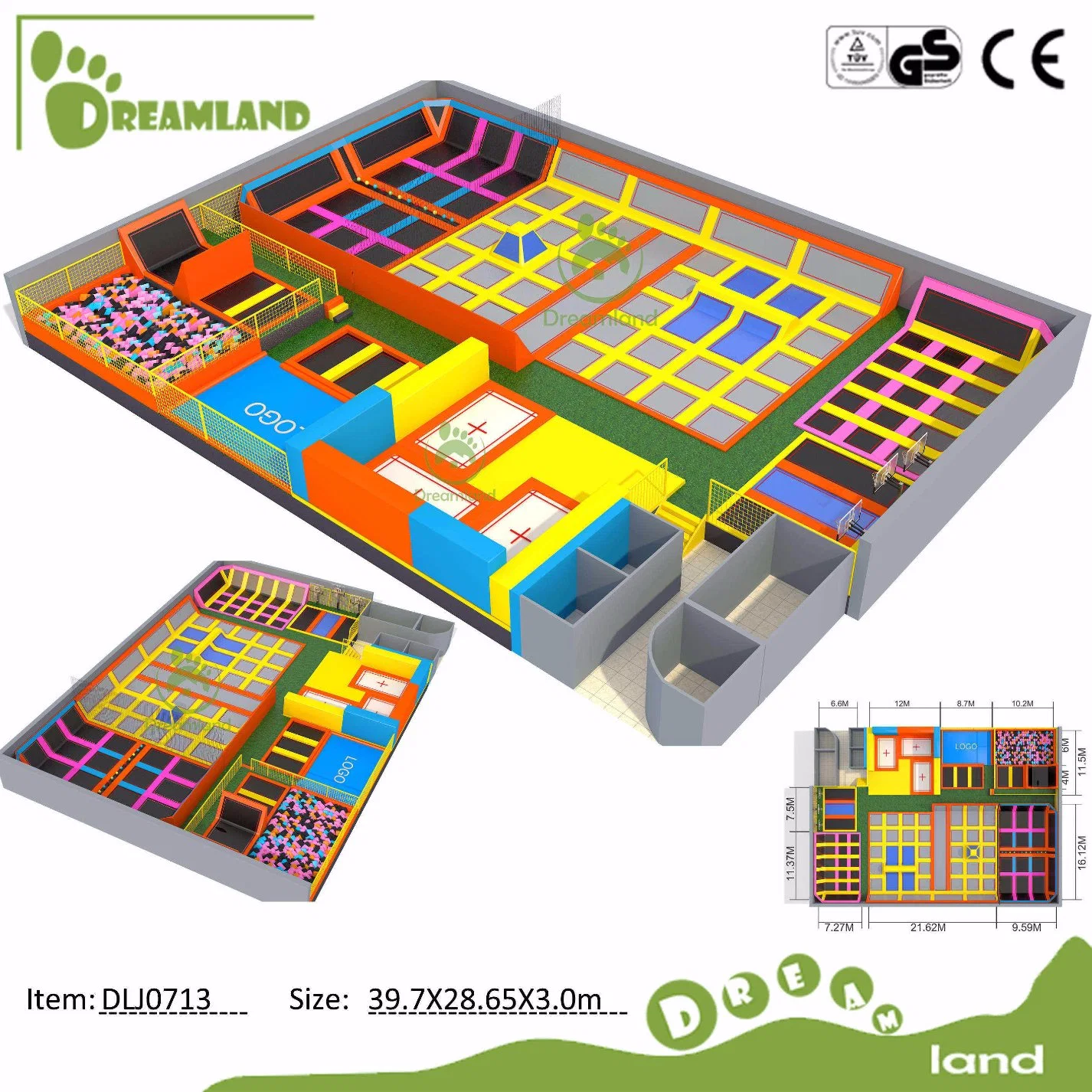 Top Quality Hot Sale Indoor Trampoline Park Play Centre for Children