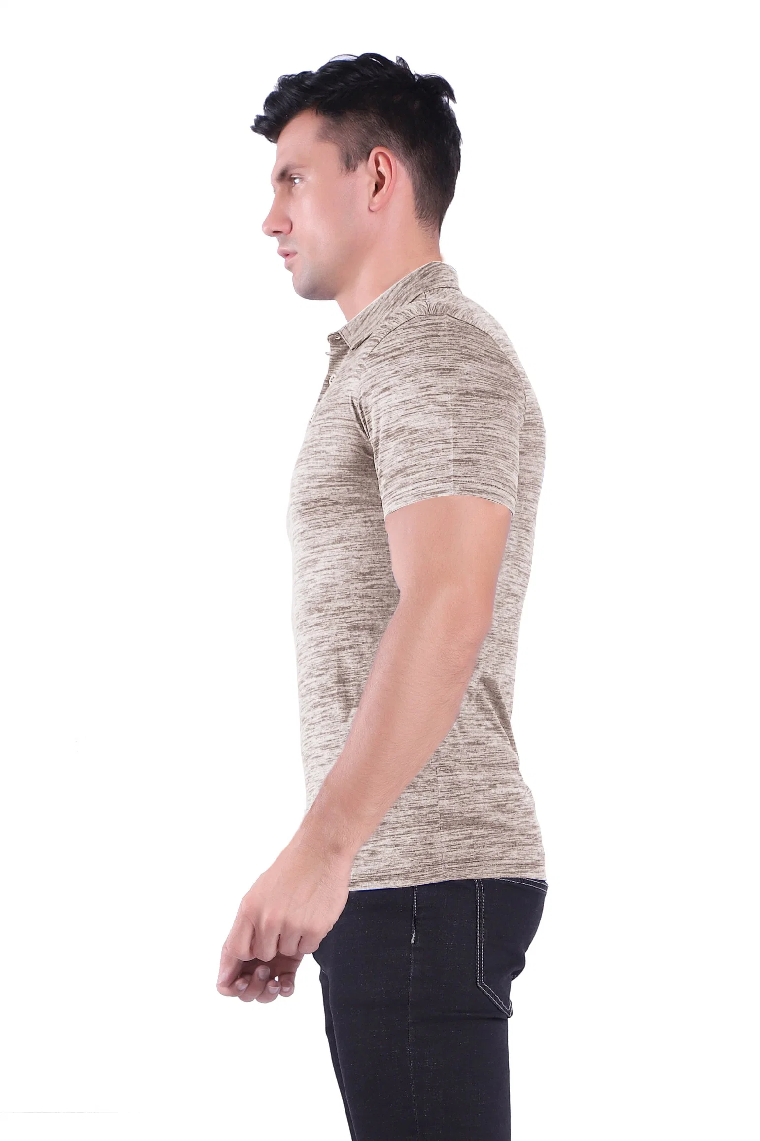 Polo de manga curta Leisure Performance para homem vestuário de camisa de manga curta Plus Grossista