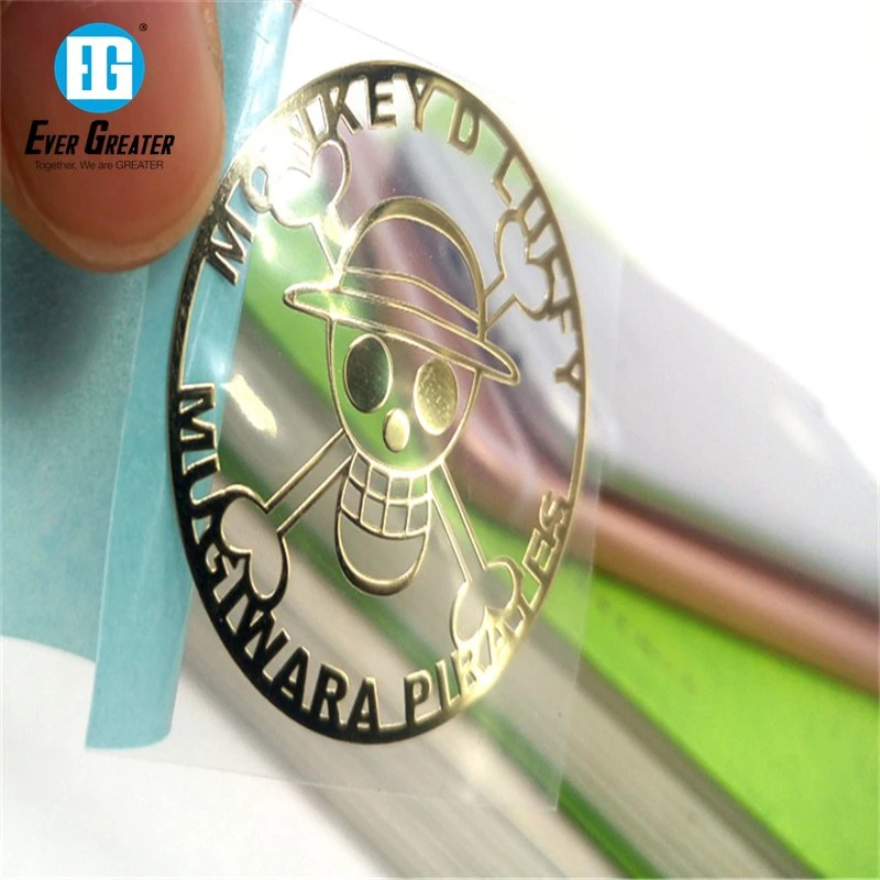 Custom Self Adhesive Metallic Logo Nickel Electroform Sticker Sheet