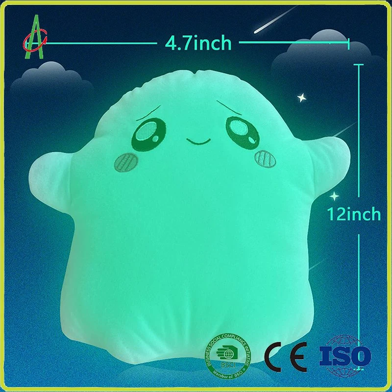 Custom bourré mignon doux en gros peluche bébé Kid Glow Ghosty