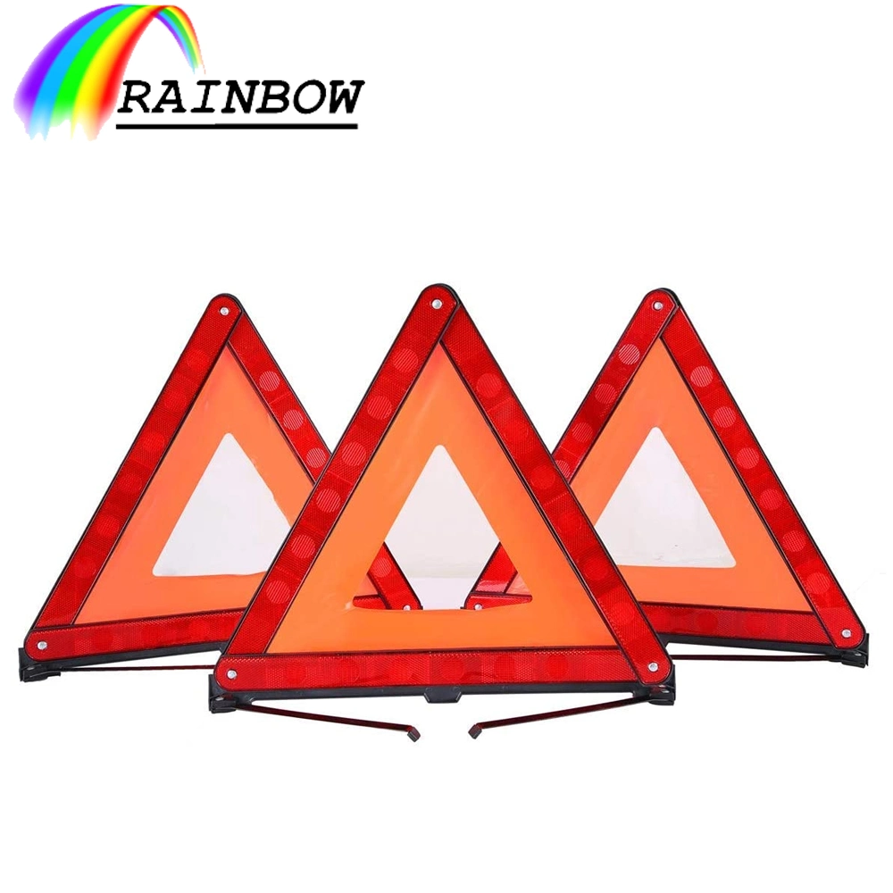 Universal Vehicle Auto Accessories Red/Orange Roadside Reflective Foldable Safety Emergency/Warning Triangle