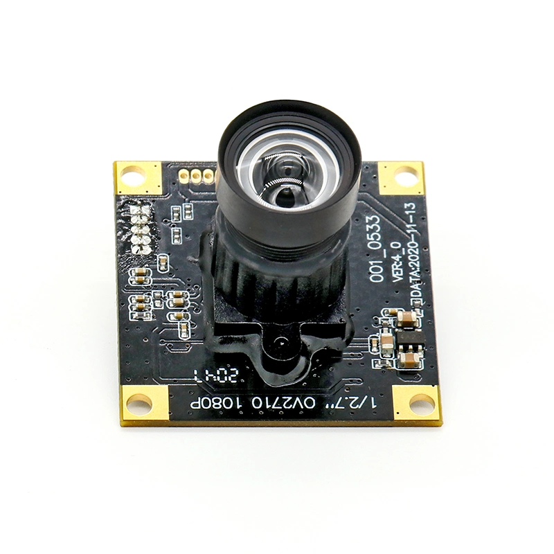 1080P Low Light Fixed Focus Camera Full Color Module Mini UVC Webcam Board with Microphone Wide Angle No Distortion USB Camera Module