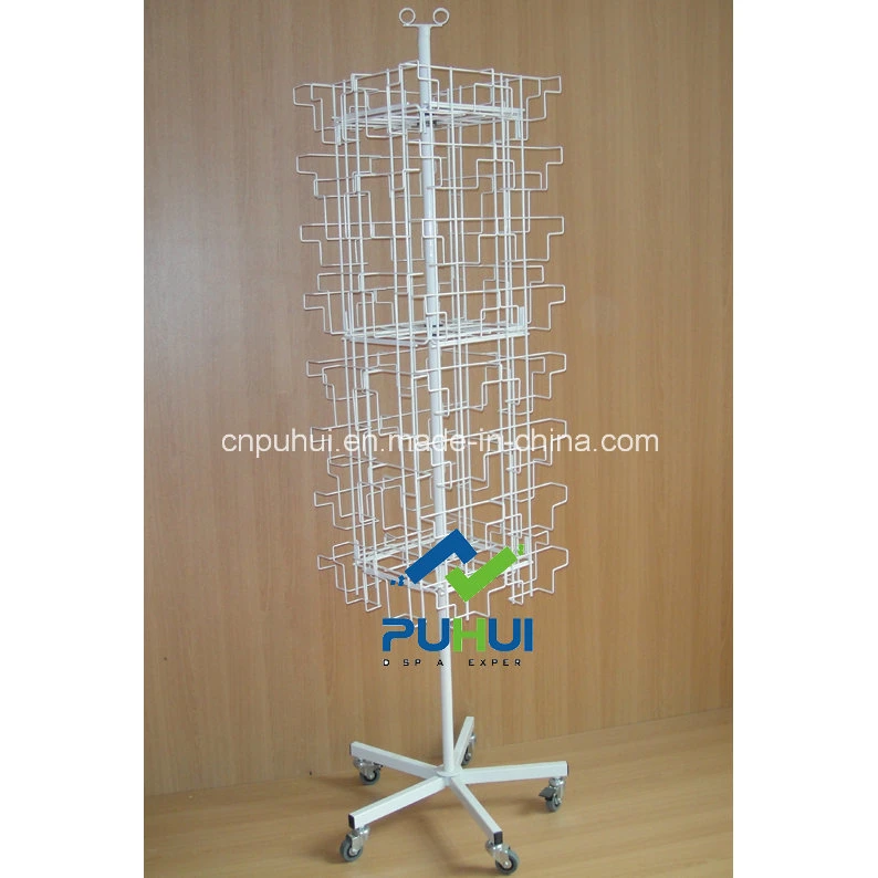 8 Tier Retail Store Exposition Metal Wire Folding Greeting Card Display Shelf (PHC309)