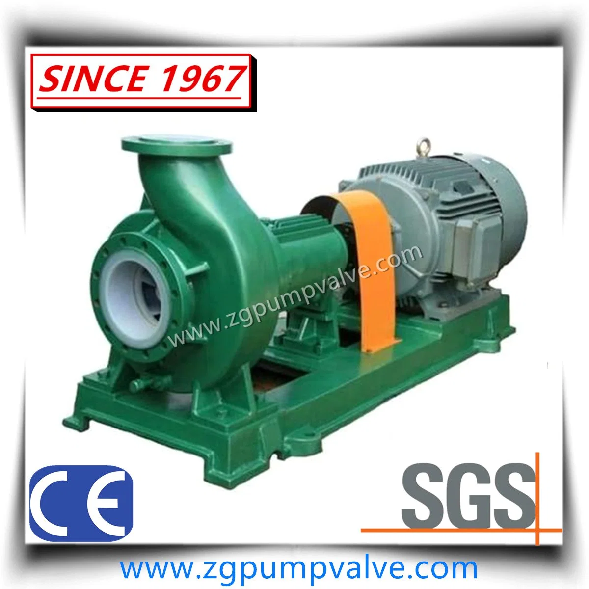 PTFE, F46, PFA Lined Centrifugal Pump, PFA Lining Industrial Chemical Pump