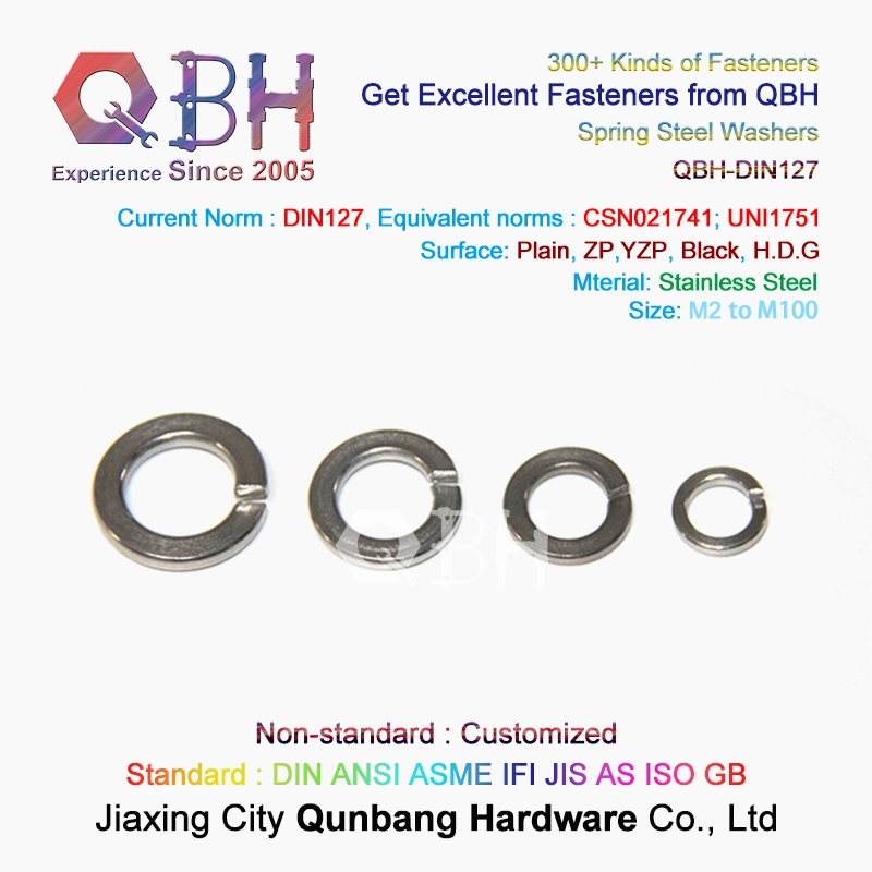 Qbh Customized Plain Stainless Steel Spring Gasket Solar Power Energy PV Photovoltaic Panel Bracket Rack Mounting Stand Fastener System Spare Fasteners