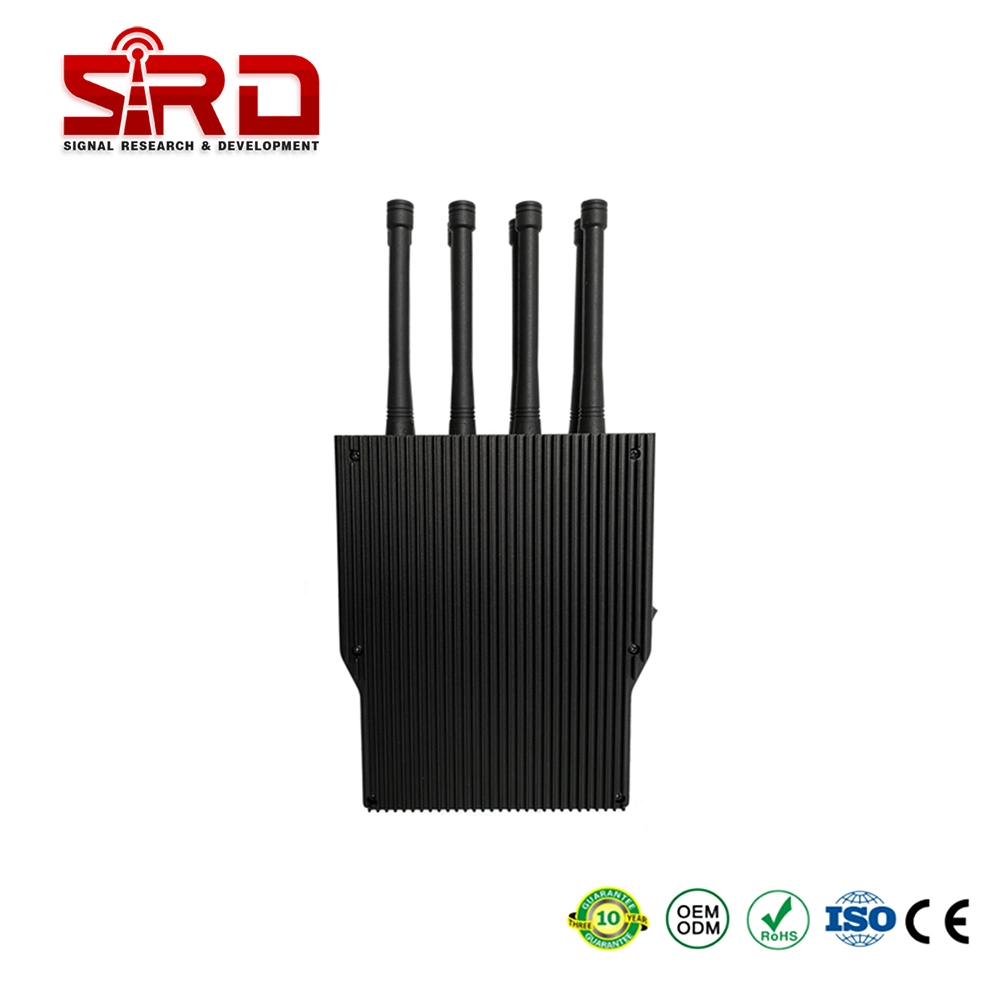 Sinal de RF portátil de 8 W 8 Bandas WiFi do Sinal Celular 10-30m sinal Bluetooth Jammer