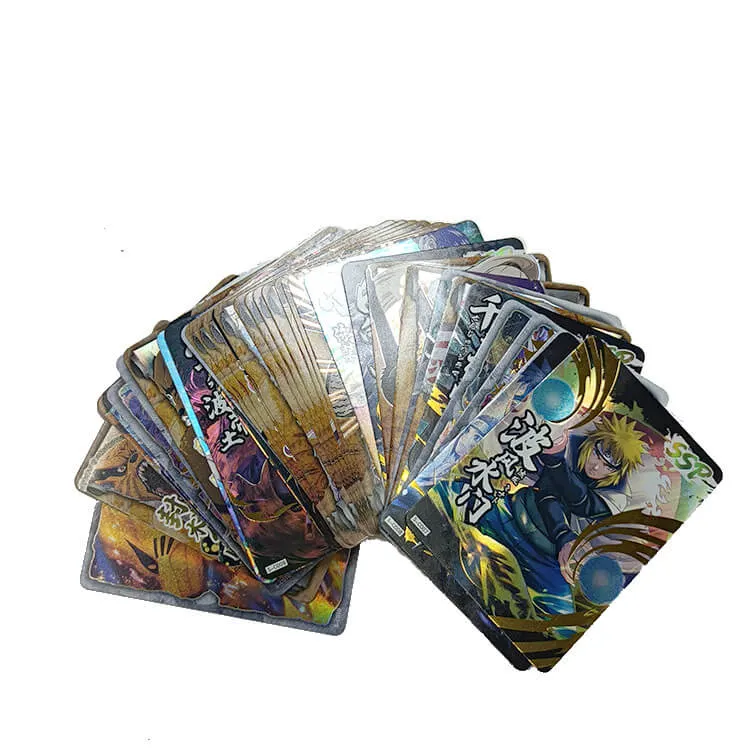 Benutzerdefinierte Laser Holographic Foil Trading Spiel Kartenpakete Druckkarte Sammlung