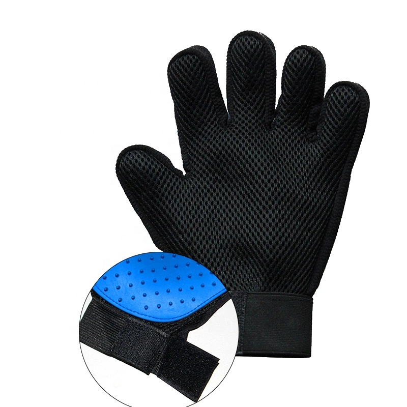 Gants de douche à faible MOQ chien chien de compagnie Deshedding Gant de brosse