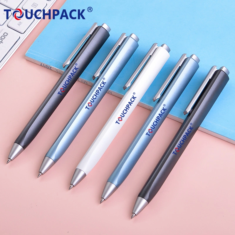 Promotional High quality/High cost performance  Business Gift Aluminum Click Luxury Metal Ball Pen with Custom Logo