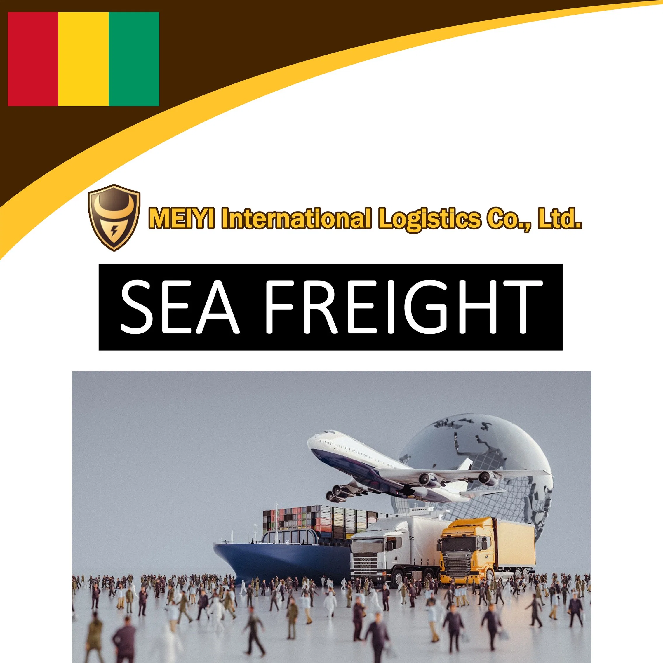Service d'expédition de la Chine à la Guinée conakry par fret maritime Expédition porte-porte DDP DDU DHL expéditeur international