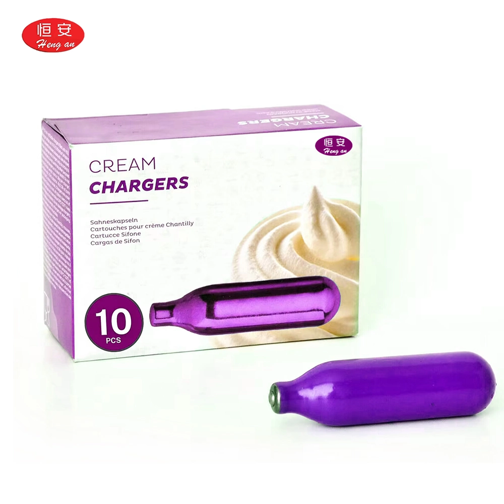 Hengan Gas Cream Charger Nitrosoxid 10 Packung mit 8g Stück Glühlampen