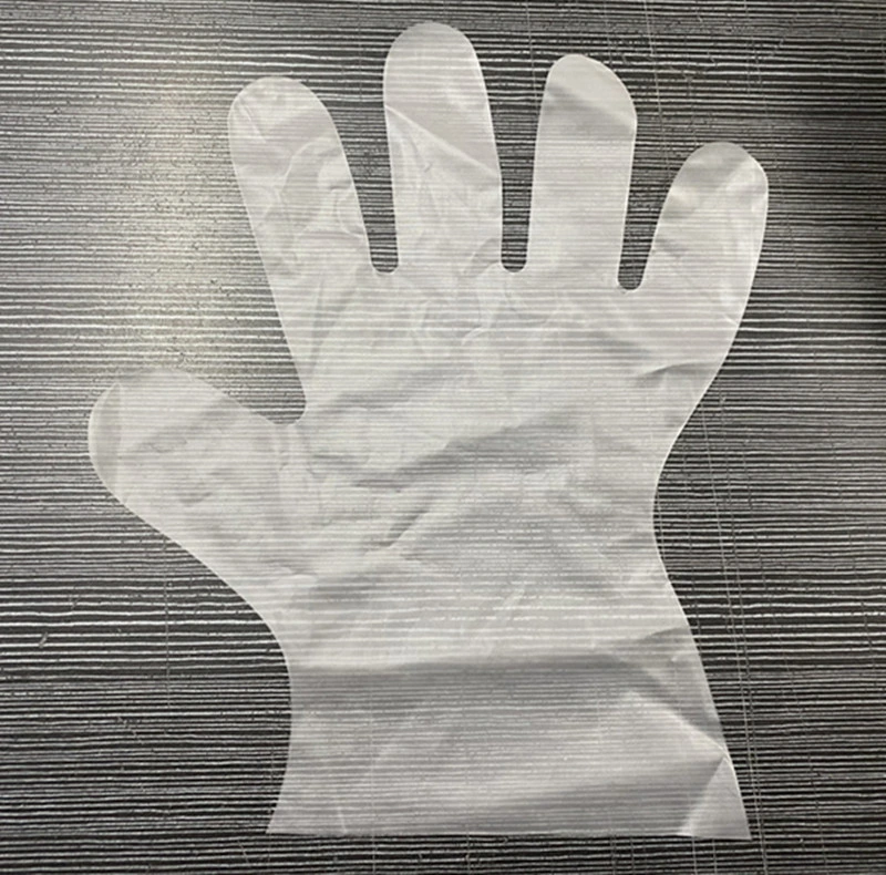 Clear Plastic Restaurant Hygiene PE CPE Plastic Disposable Gloves