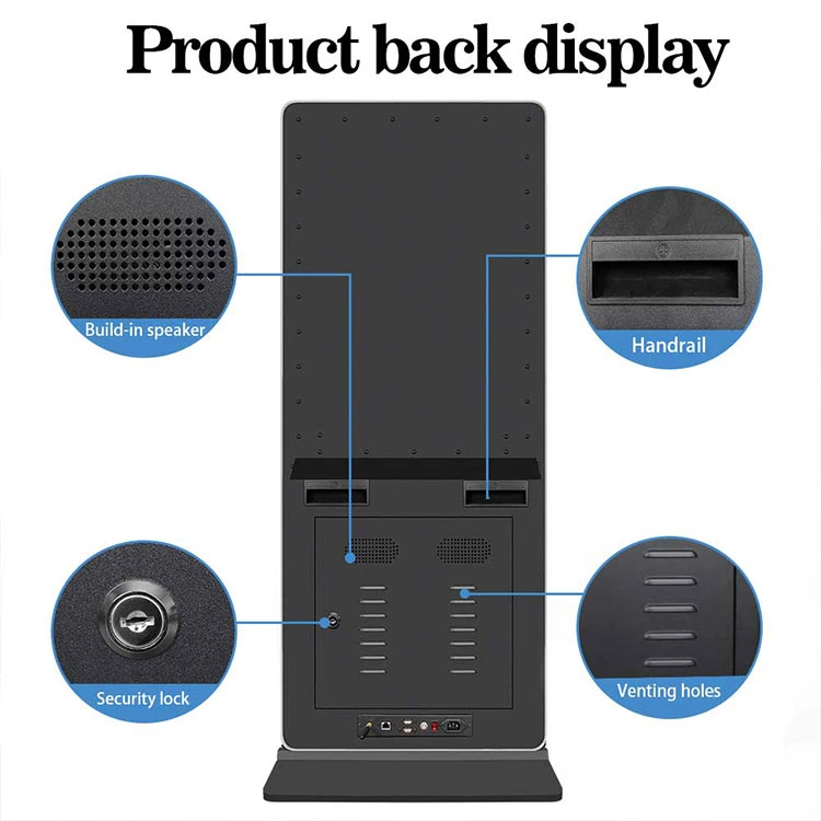 Suelo de 55" TFT LCD 1080P Stand Alone quiosco de la publicidad de Digital Signage Póster mostrar anuncios de televisión