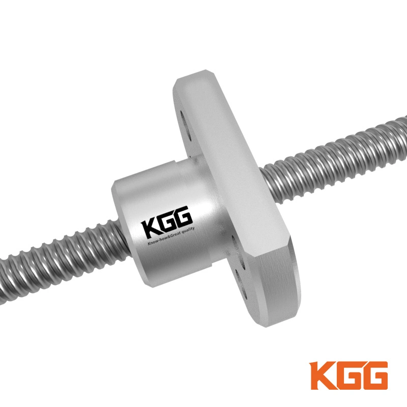 Kgg plástico de alta elasticidad Tornillo de avance para el equipo de análisis (P-MSS Series, el plomo: 12mm, eje: 8mm)