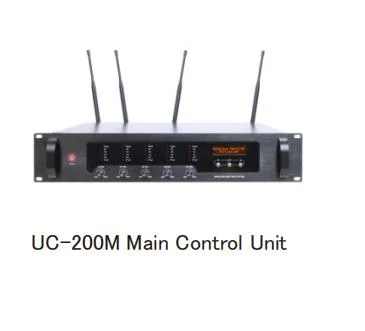 UHF Wireless Main Unit Conference System with Delegate Speaking 1-2-3-4 Mode Selection