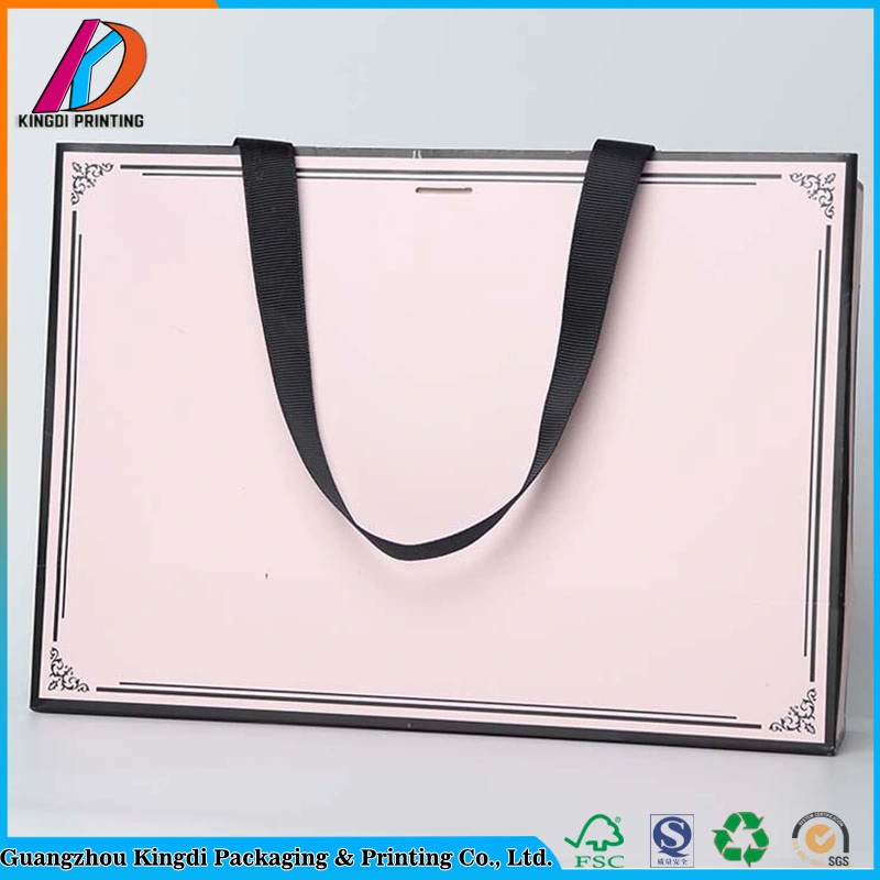 Luxury Silk Handle Shopping Paper Gift Bag Packaging