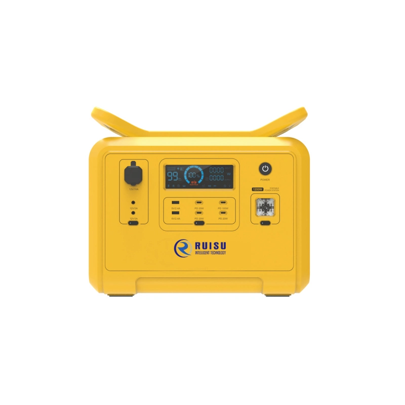 Ruisu novo produto doméstico fora uso Viagem Rescue carga solar Sistema portátil de armazenamento de energia móvel de 1200 W 2000 W 2400 W.