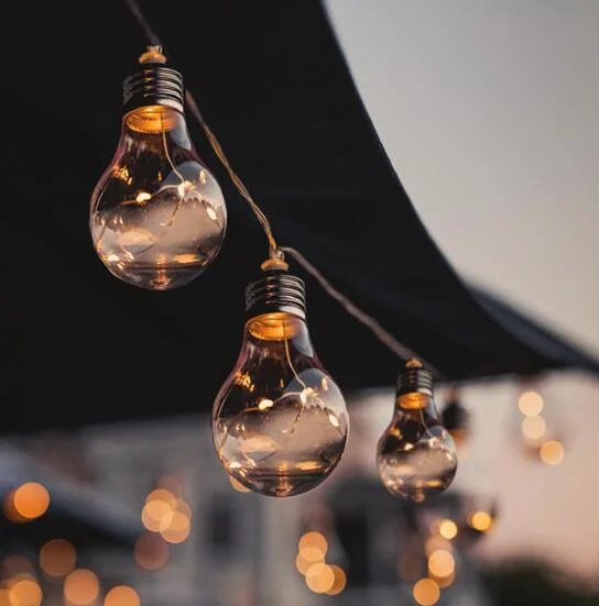 Outdoor Garden Use Solar LED String Bulb Light
