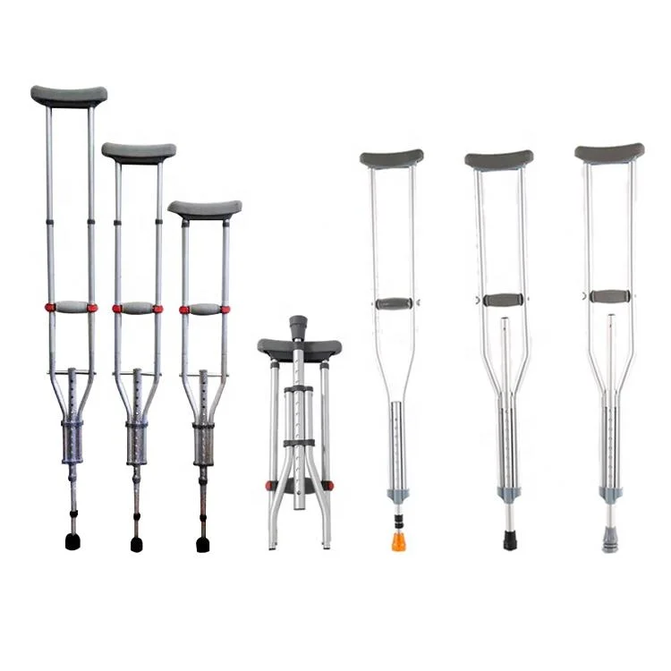 High quality/High cost performance Aluminum Foldbale Telescopic Medical Axillary Underarm Crutch for Old Elderly