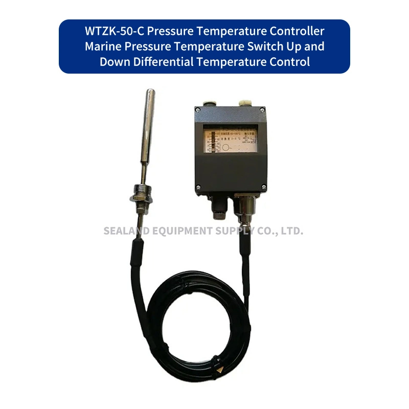Interruptor do controlador de temperatura do tipo pressão Wtzk-50-C do controlador de temperatura Marine Temperature Controller (controlador de temperatura marítimo)