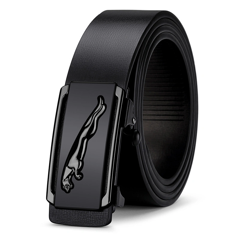 Factory Genuine Leather Belt Men's Automatic Buckle Belts for Men Wholesale/Supplier Belts Leather Men Ratchet