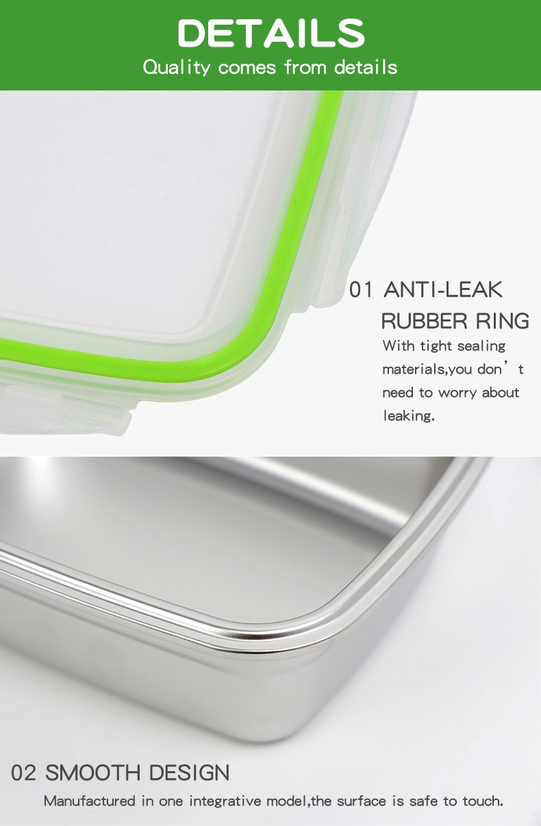 Recyclable Lunch Box with Stainless Steel Food Container