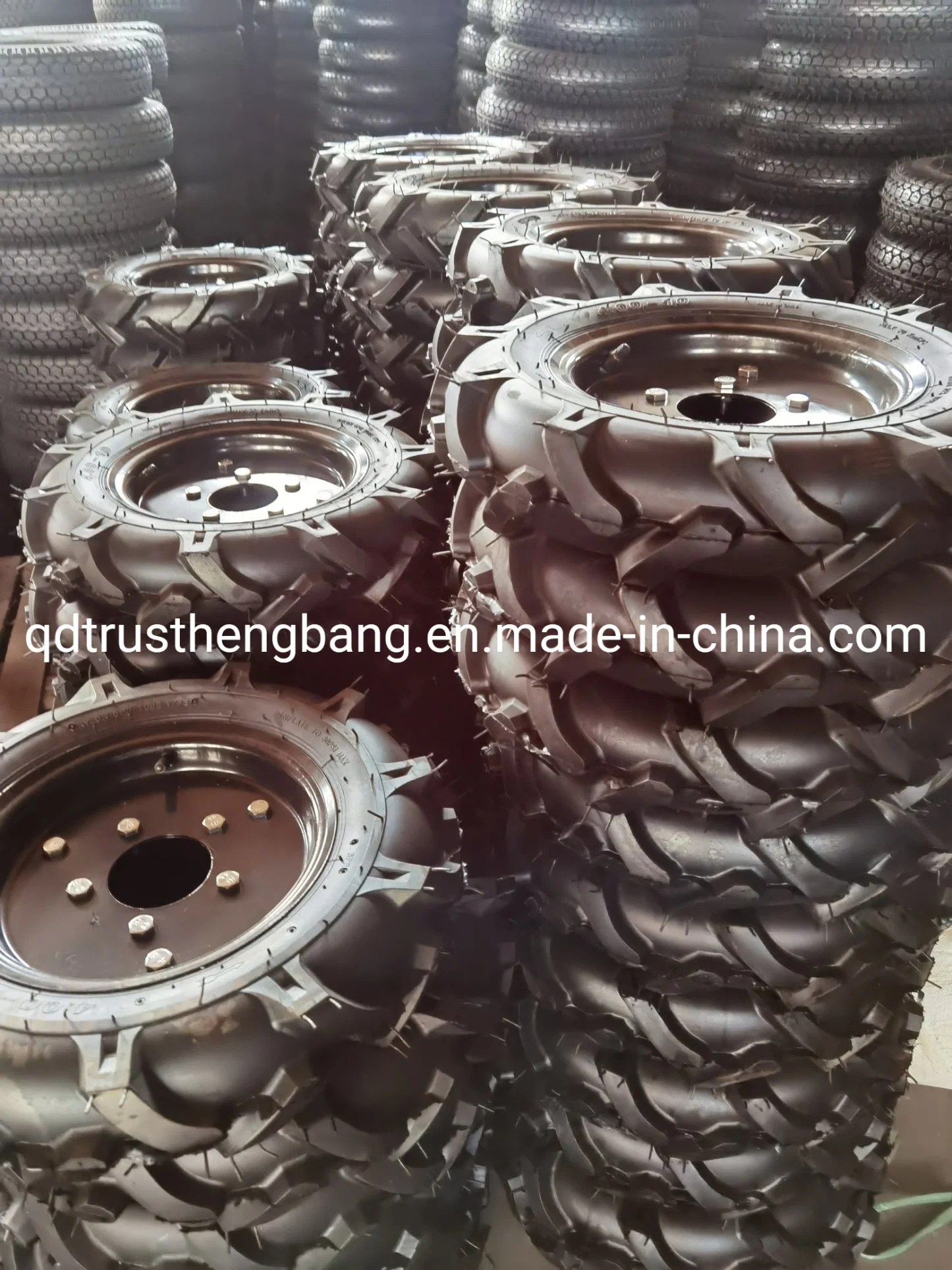 4.00-8 4.00-10 Small Tractor Pneumatic Rubber Wheel