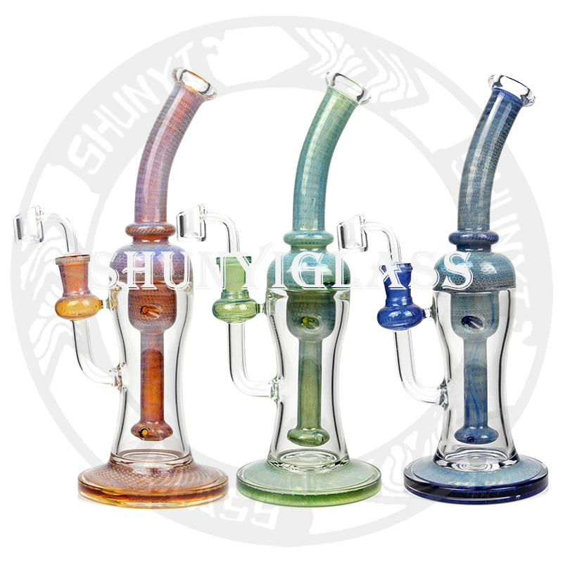 Bent Neck American Glass Matrix Perc Banger Glass Smoking Water Pipe Hookah Pipe