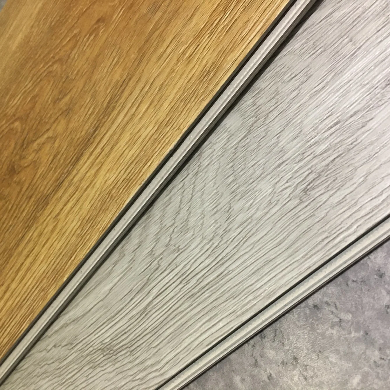 Virgem interior de plástico à prova de pavimentos Unilin Clique em pisos de CEP