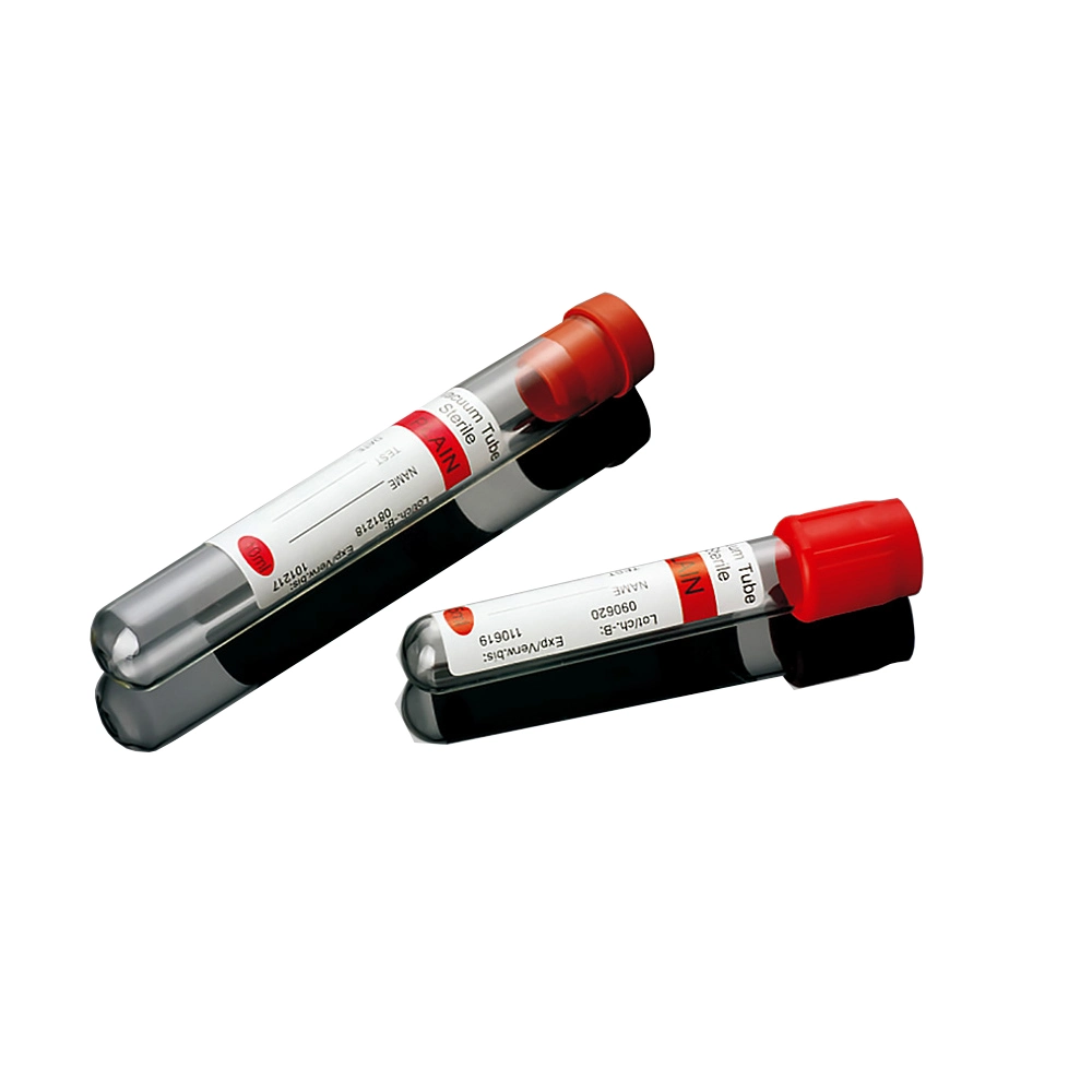 Disposable Medical Blood Collection Plain Tube (Serum)