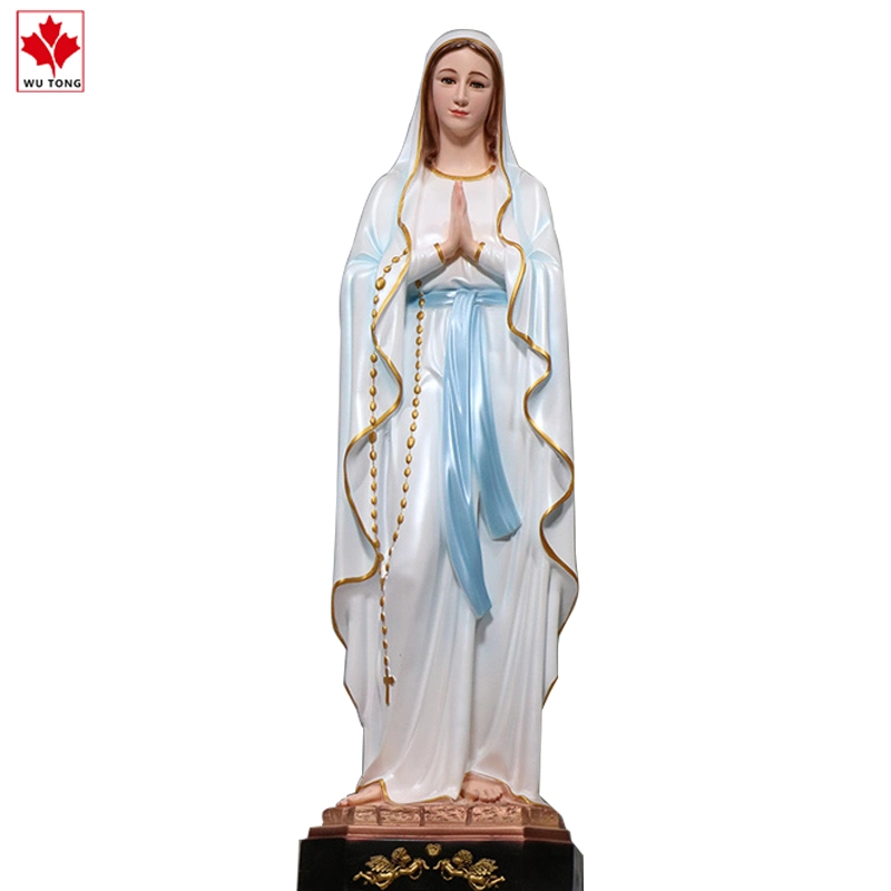 The Blessed Mother Virgin Mary Statue Polyresin Material