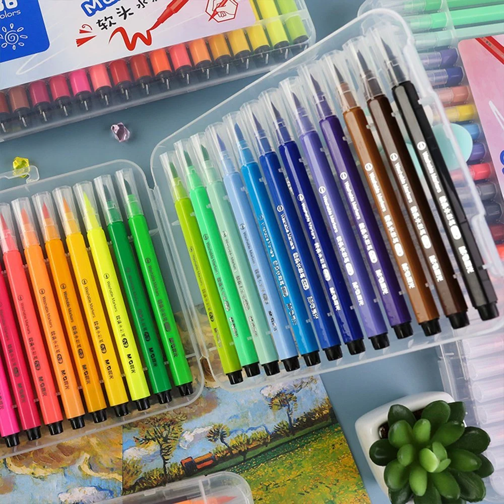 Mixture Vivid Colors Stationery Colorful Washable School Painting Marker for Kids